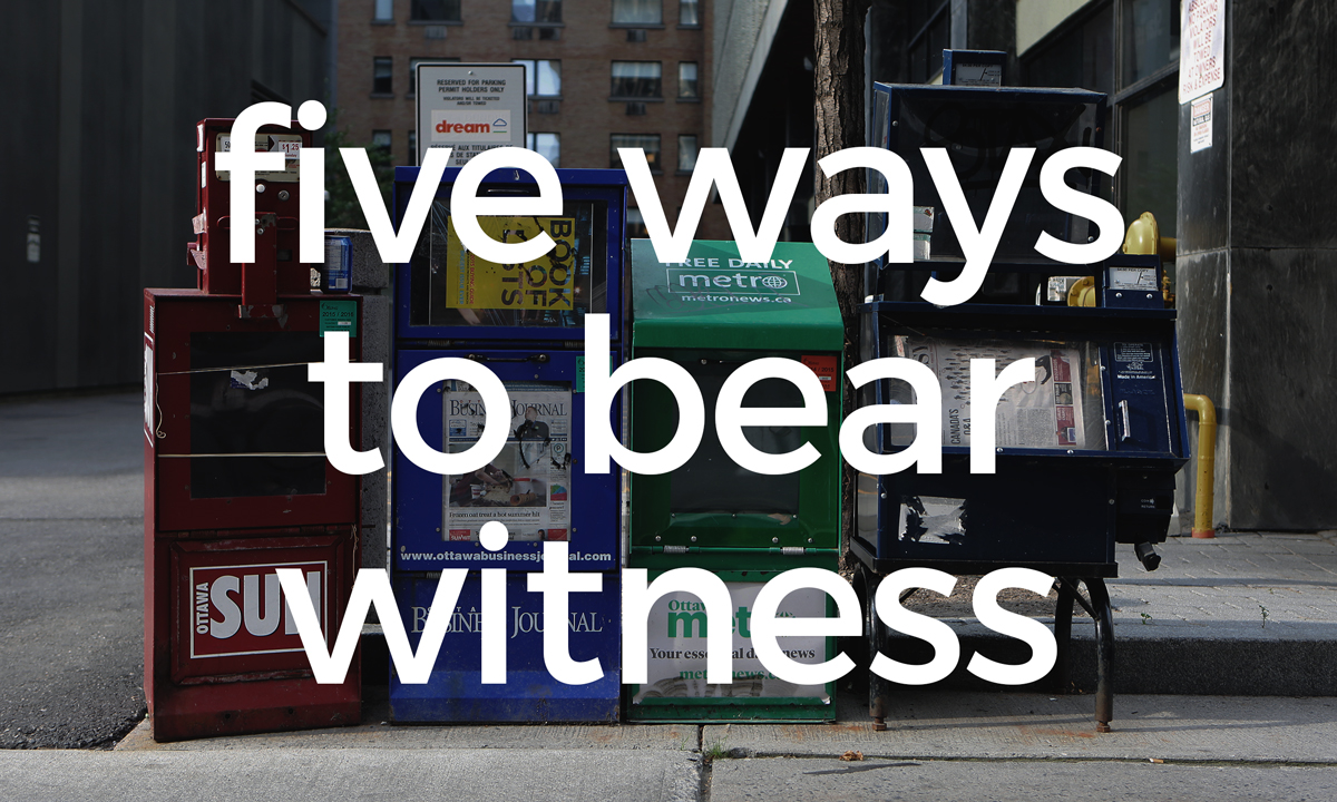 how to use creative writing to bear witness