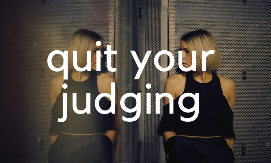 Quit Judging blog header